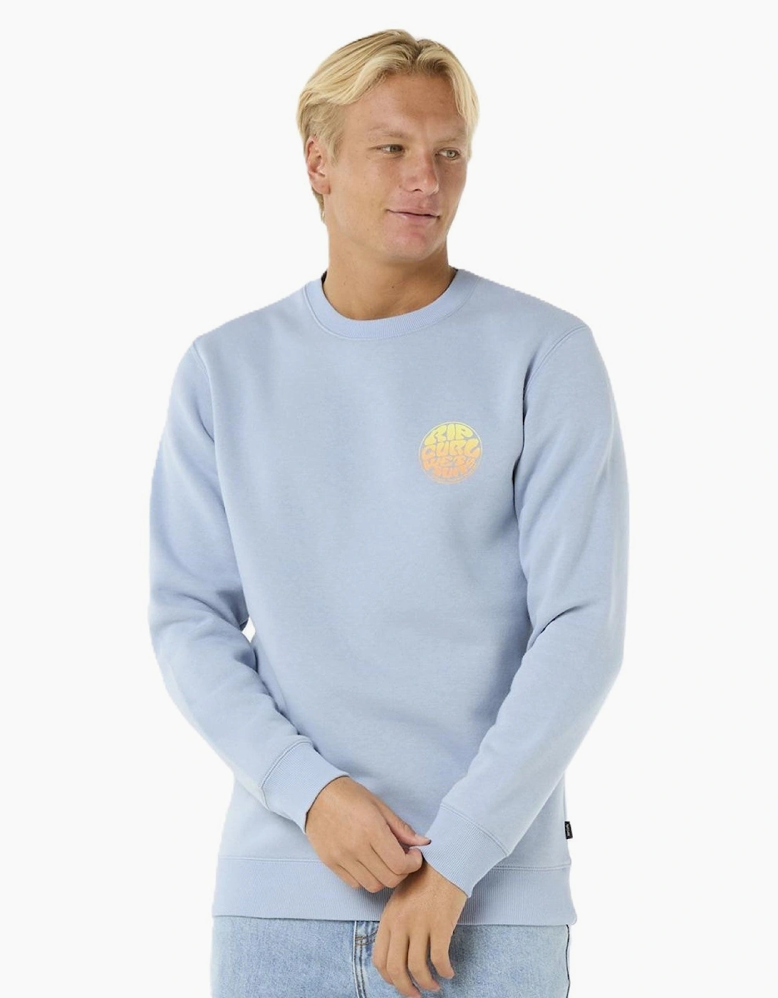 Ripcurl Men's Rip Curl Mens Wetsuit Icon Crew Neck Sweatshirt - Blue - Size: S