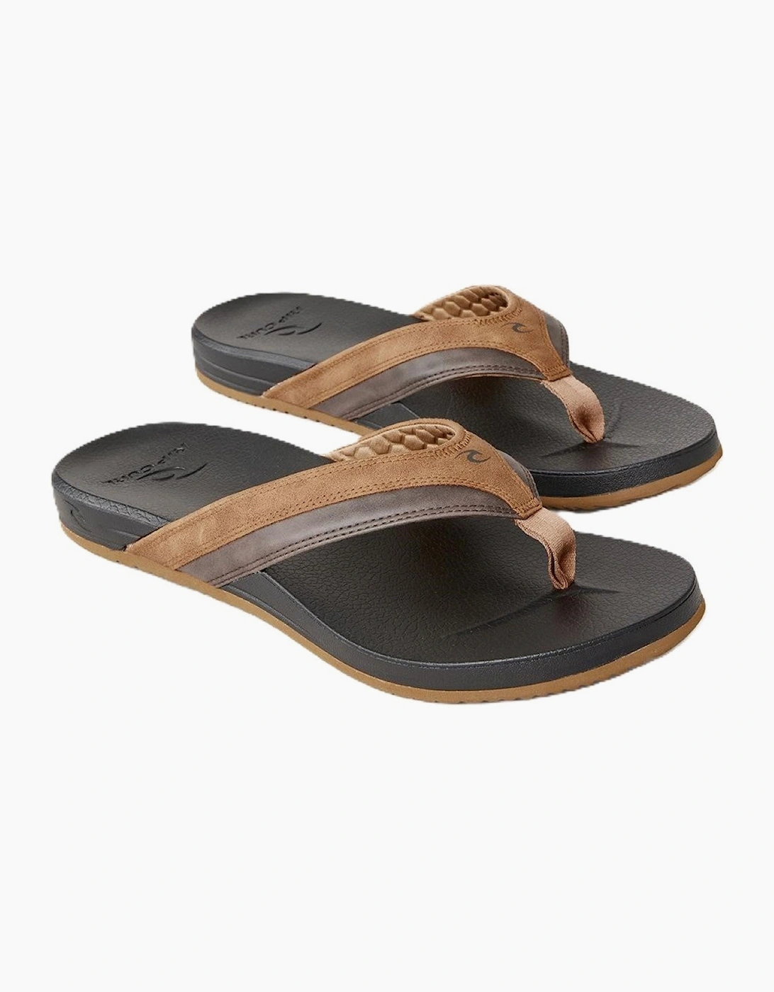 Ripcurl Men's Rip Curl Mens Soft Top Open Toe Flip Flops - Brown - Size: 9.5
