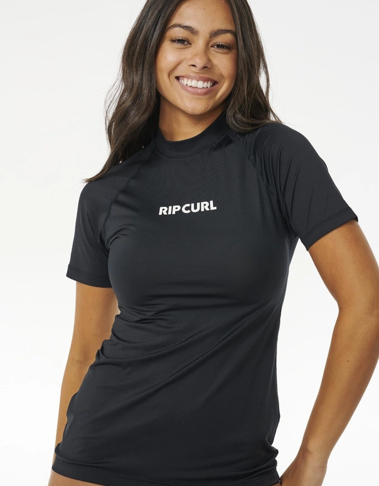 Rip Curl Womens Classic Surf Short Sleeve Rash Vest