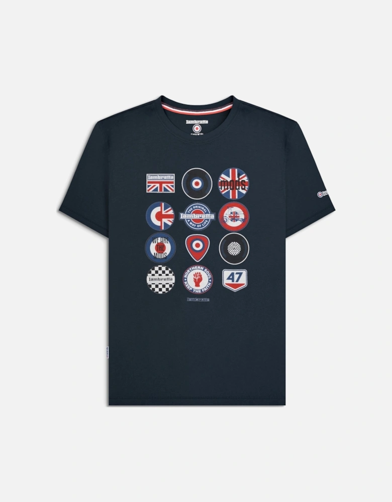 Mens Badges Short Sleeve T-Shirt