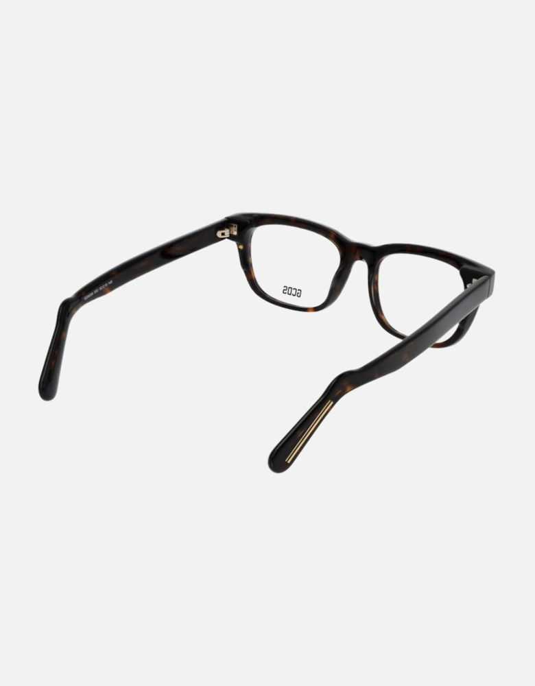 Square Full-Rim Acetate Frame Glasses Unisex - Brown