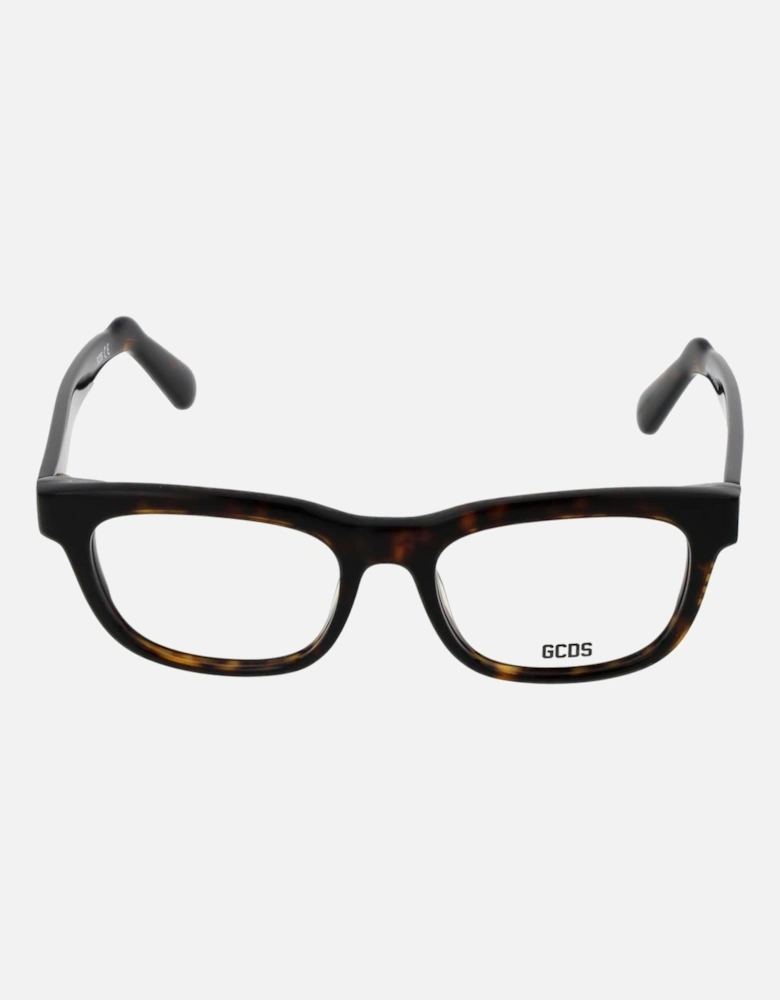 Square Full-Rim Acetate Frame Glasses Unisex - Brown