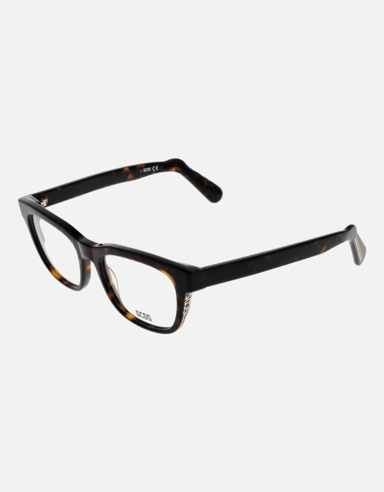 Square Full-Rim Acetate Frame Glasses Unisex - Brown