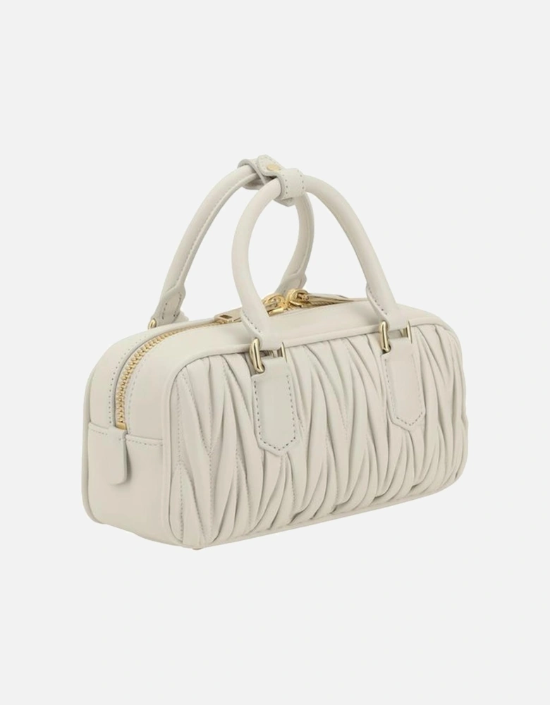 Lambskin Handbag with Matelasse Design Women - White Shoulder Bags