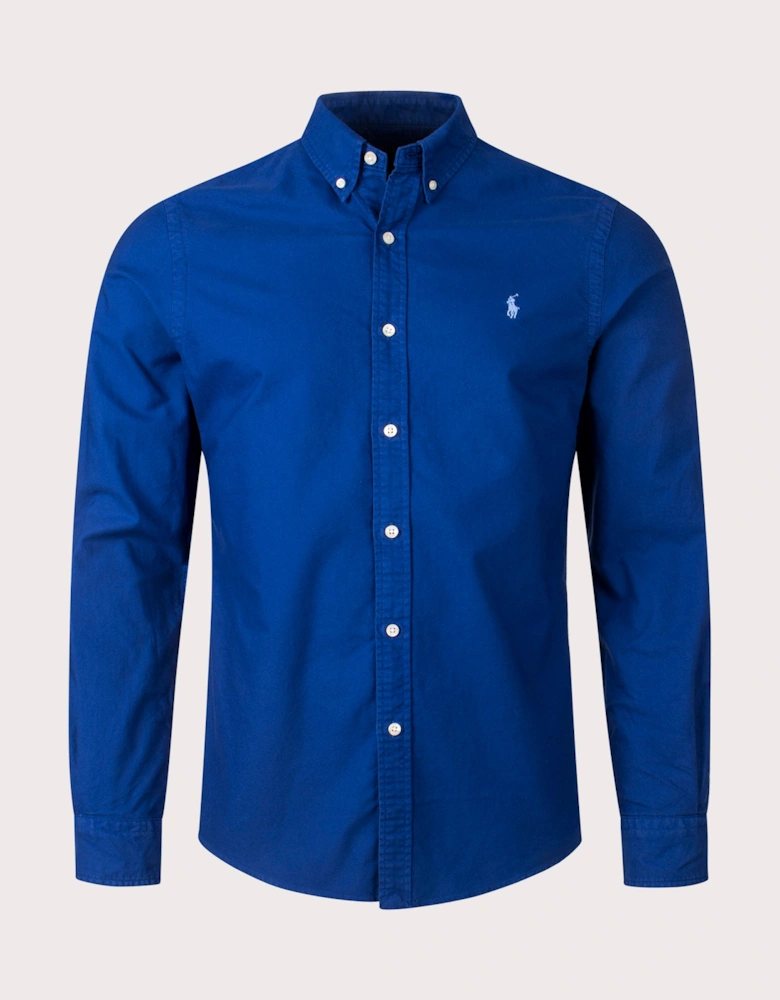 Slim Fit Garment-Dyed Oxford Shirt