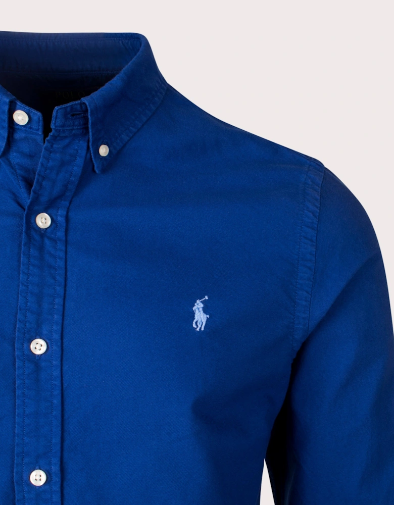 Slim Fit Garment-Dyed Oxford Shirt