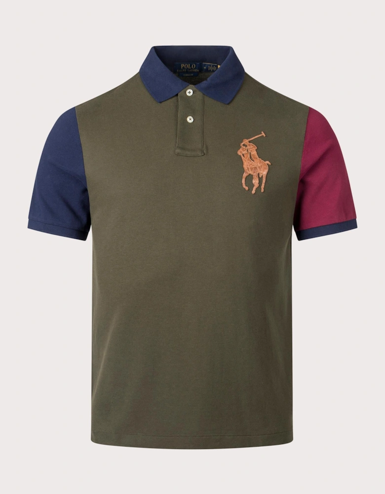 Classic Fit Leather-Pony Mesh Polo Shirt