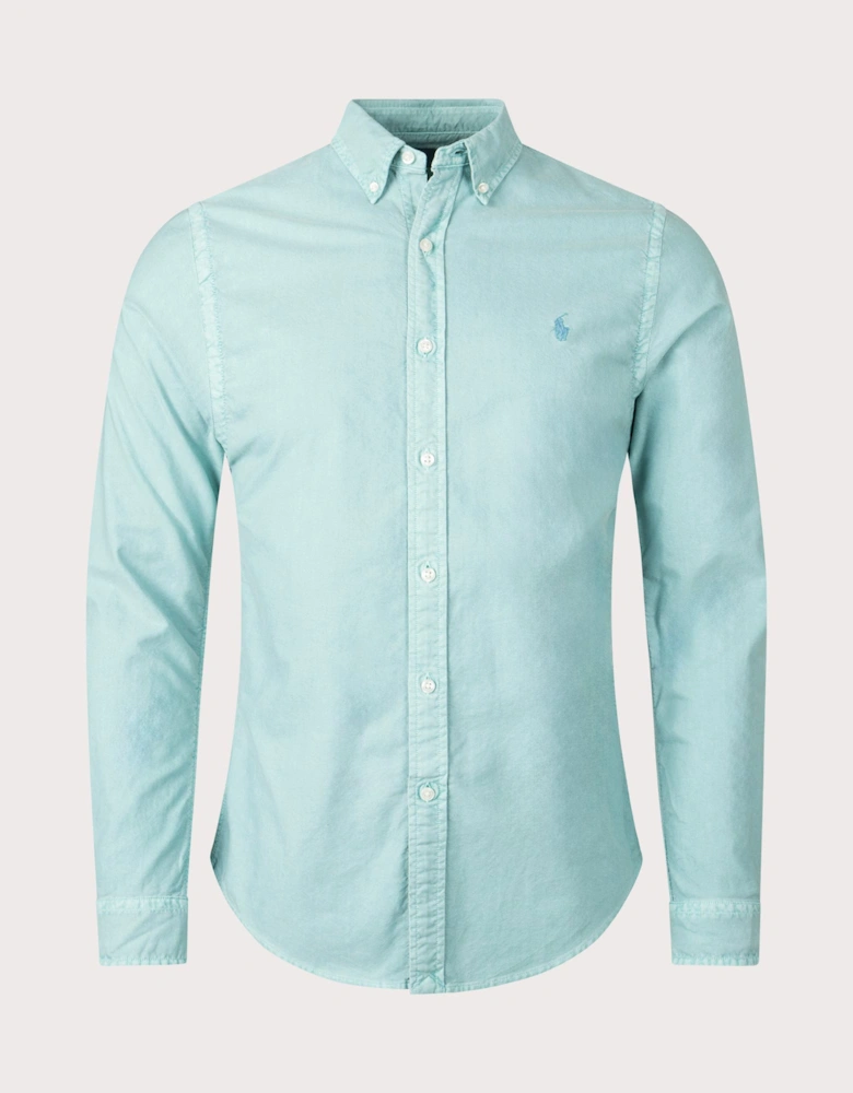 Slim Fit Garment-Dyed Oxford Shirt