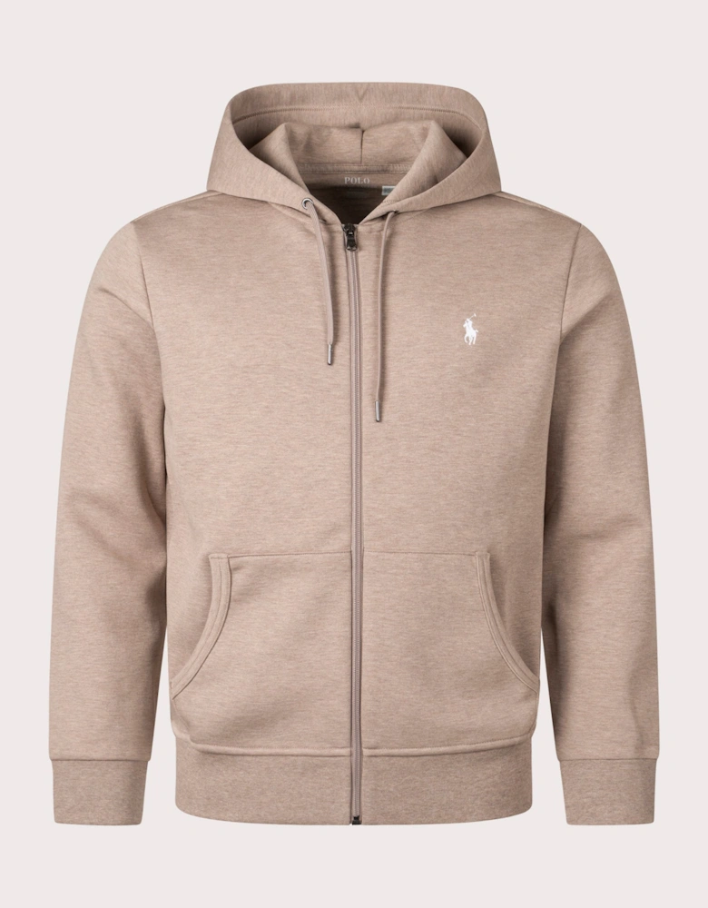 Zip Through Double Knit Hoodie