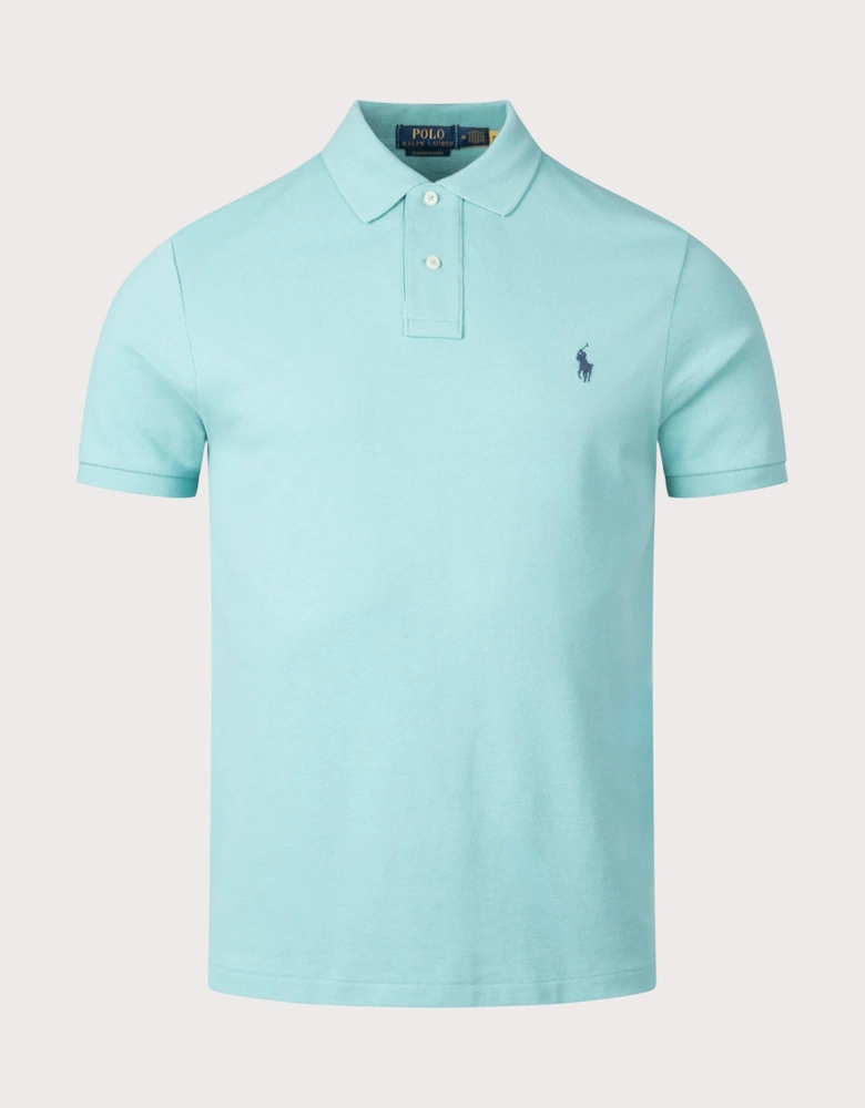 Custom Slim Fit Mesh Polo Shirt