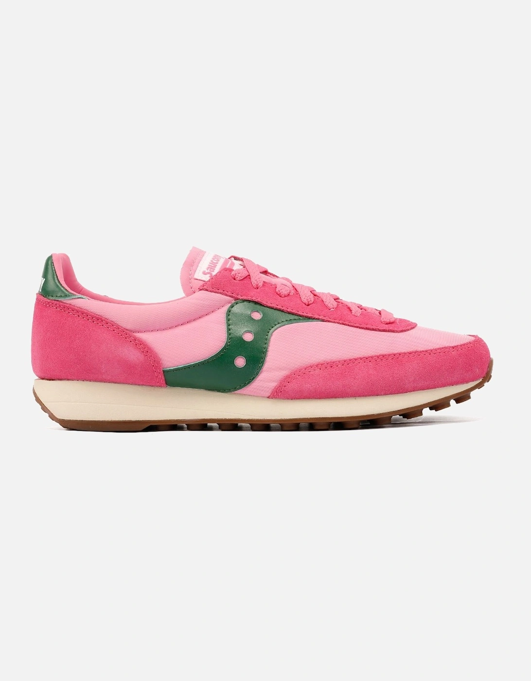 - S70884-6 UNISEX TRAINER 80 PINK/FOREST