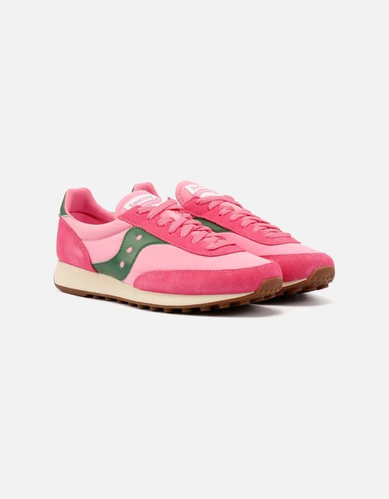 - S70884-6 UNISEX TRAINER 80 PINK/FOREST