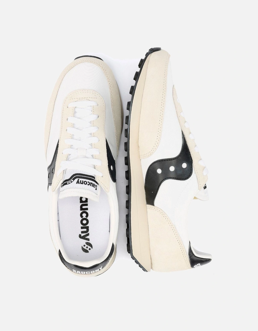 Trainer 80 Suede White/Black Trainers