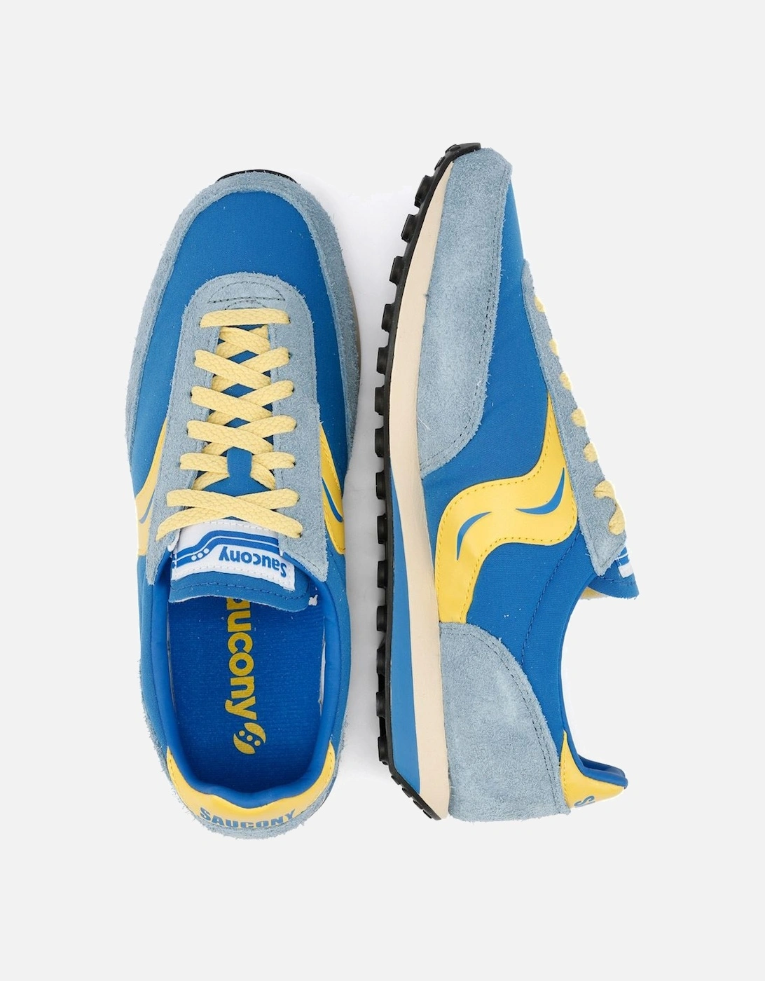 - S70883-1 UNISEX TRAINER 80 OG BLUE/MUSTARD