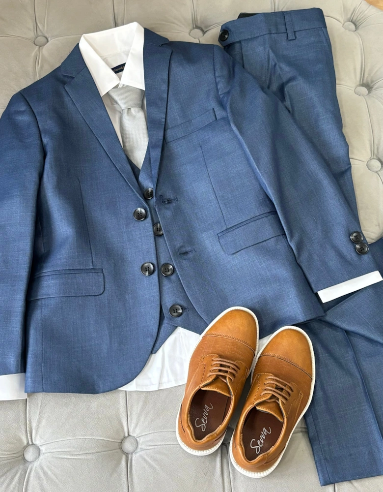 Boys Blue 5 Piece Occasion Suit