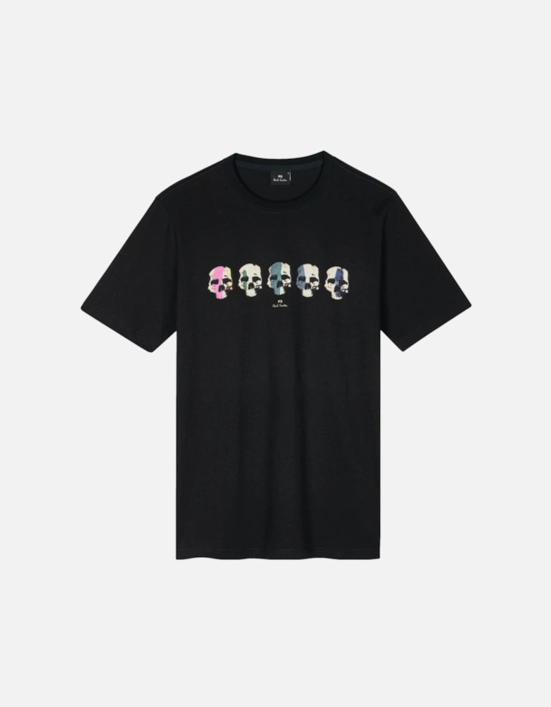 PS Multi Skull T-Shirt 79 BLACK