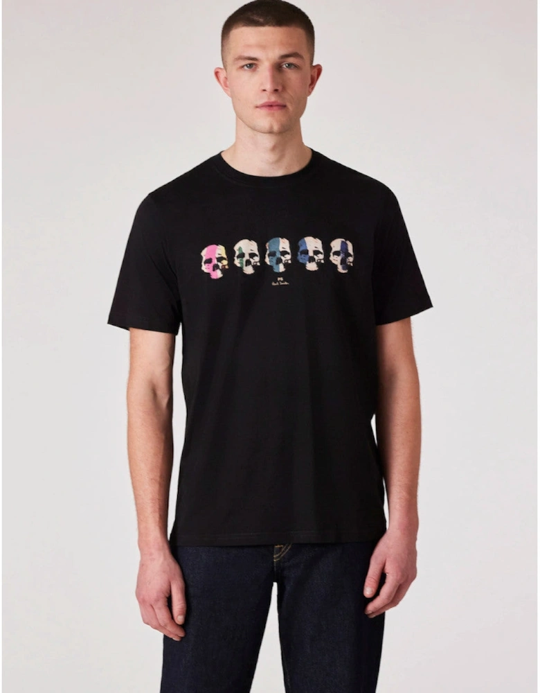 PS Multi Skull T-Shirt 79 BLACK