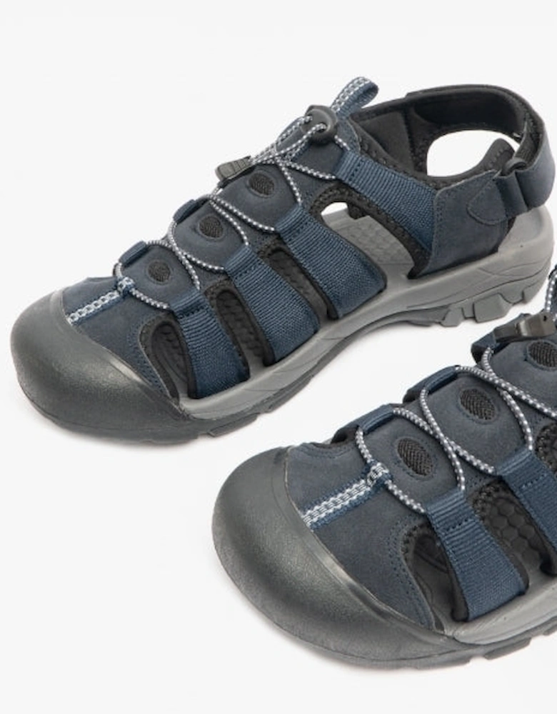 PERU Mens Bungee Sandals Navy