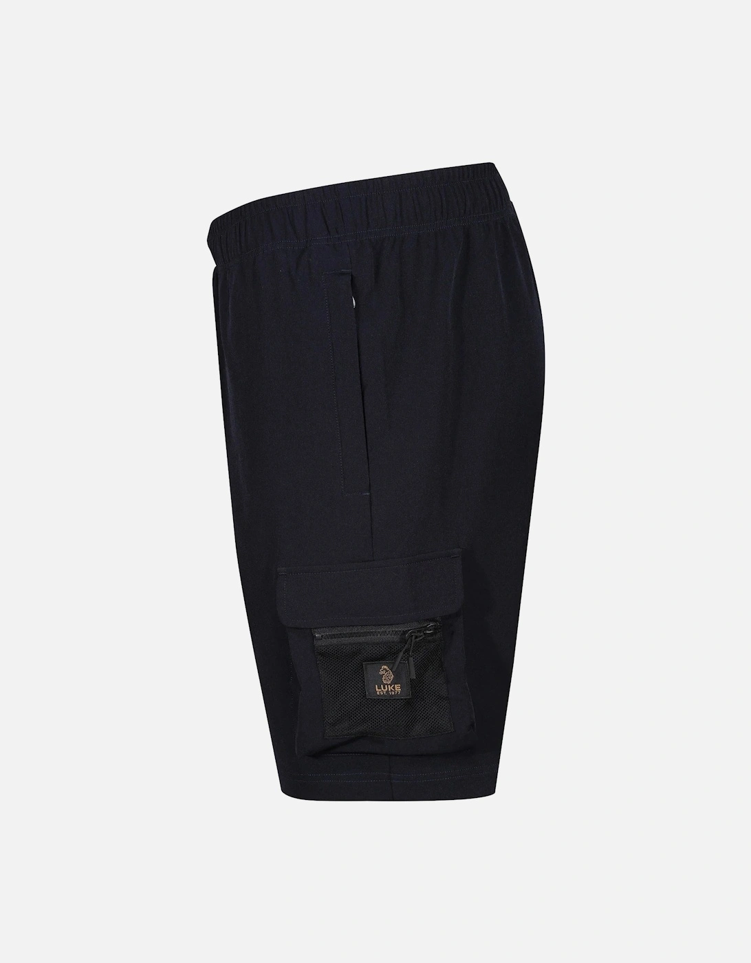 LUKE1977 Optimize Woven Cargo Shorts - Navy Blue