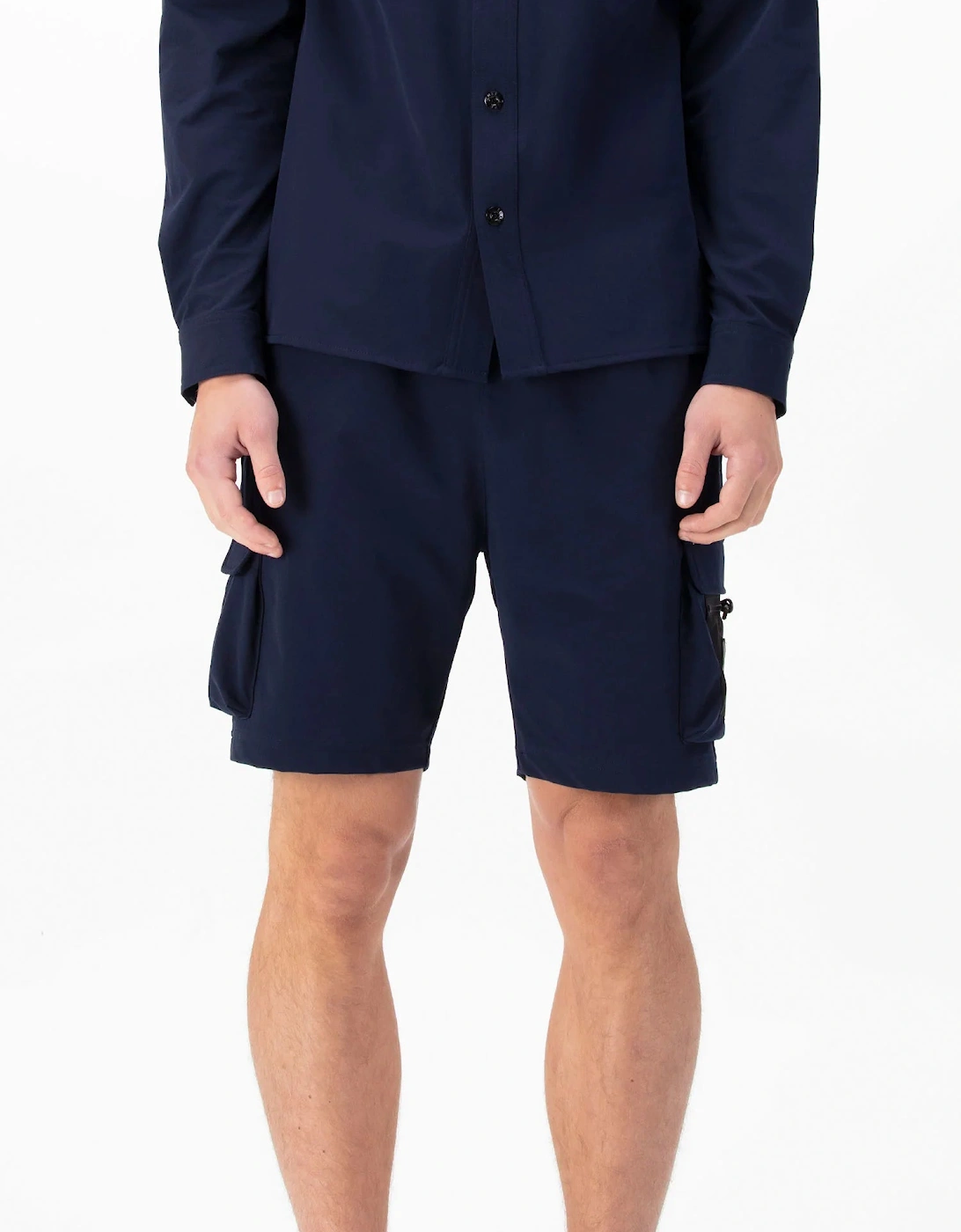 LUKE1977 Optimize Woven Cargo Shorts - Navy Blue