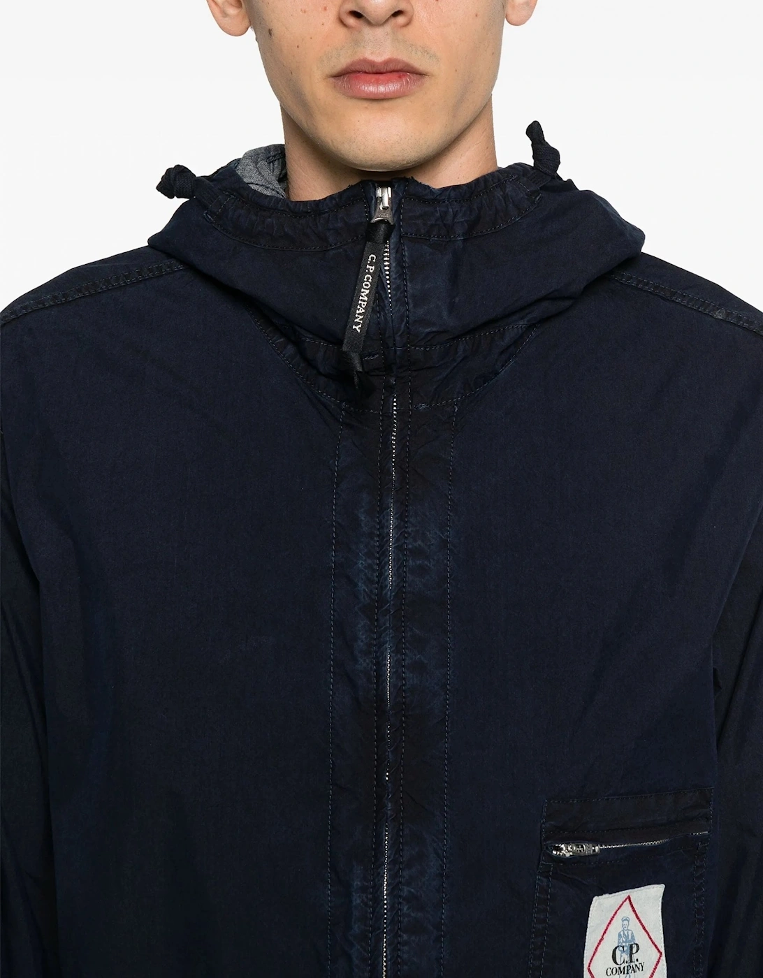 50 Fili Indigo Goggle Jacket Navy