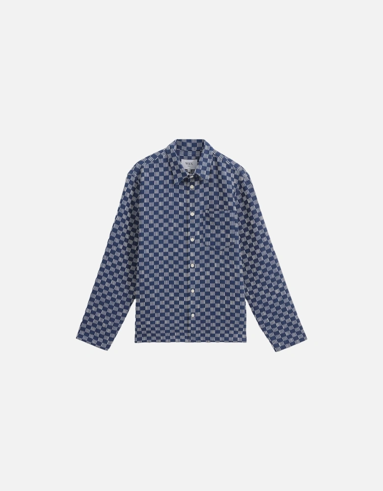 Breton Grid Stitch Overshirt