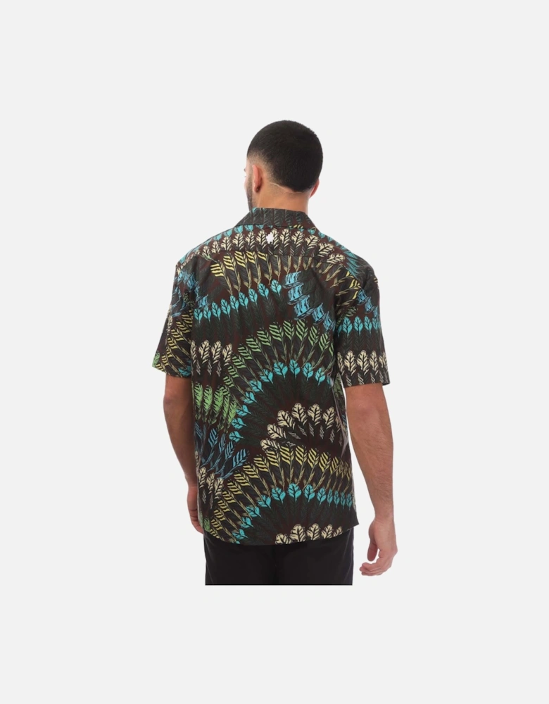 Allover Print Feathers Shirt