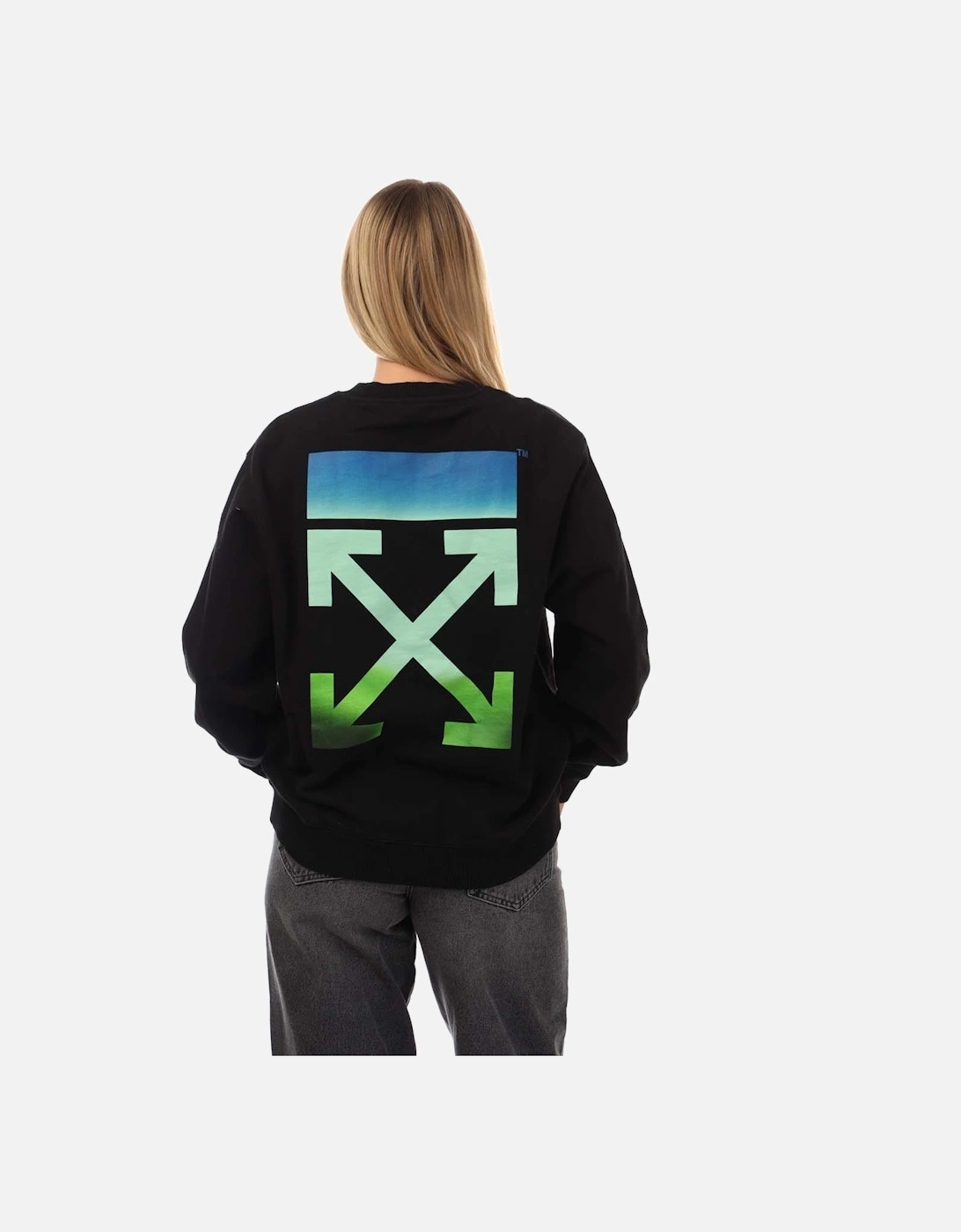 Blurred Arrow Regular Crewneck Sweatshirt