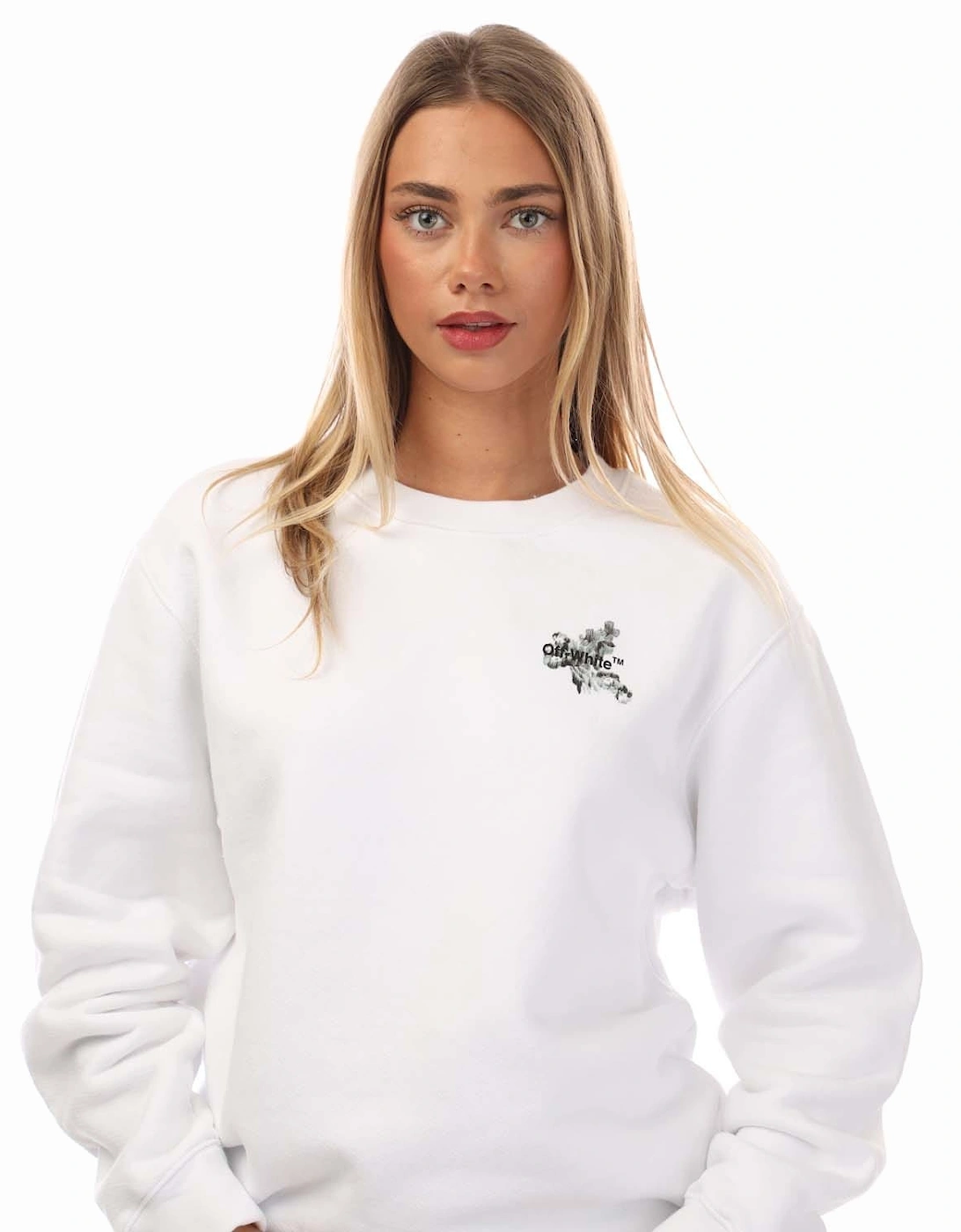 Flower Arrow Regular Crewneck Sweatshirt