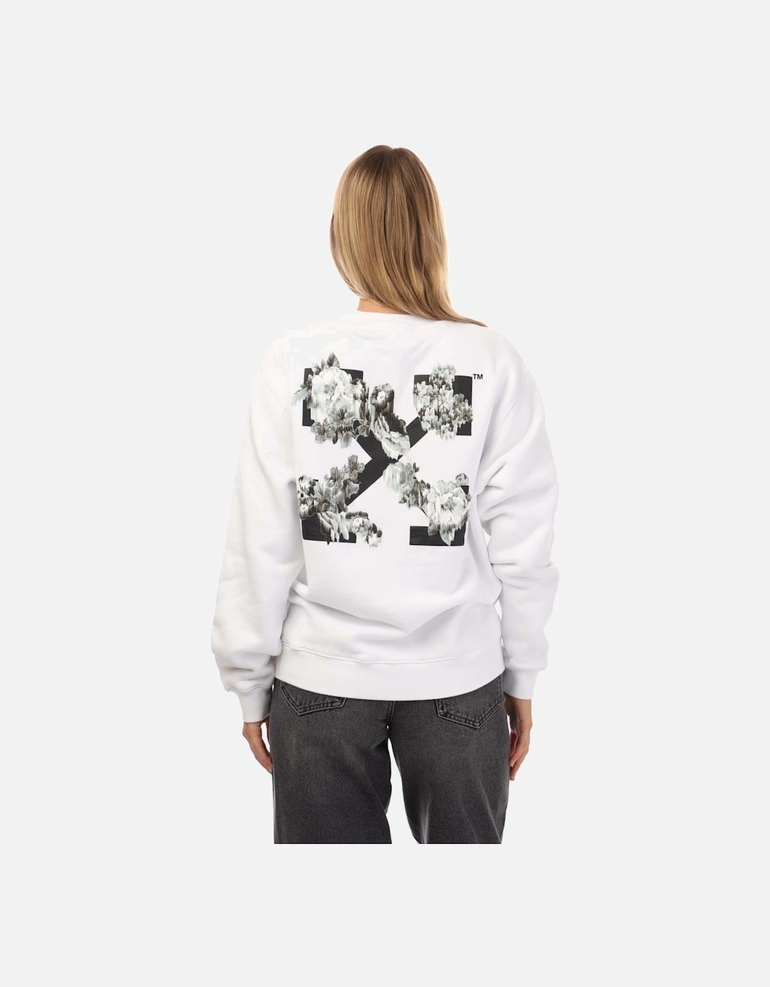 Flower Arrow Regular Crewneck Sweatshirt