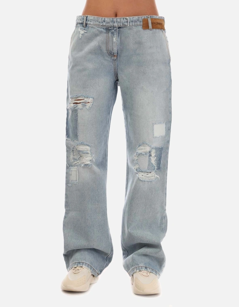 Straight Leg Denim Jeans