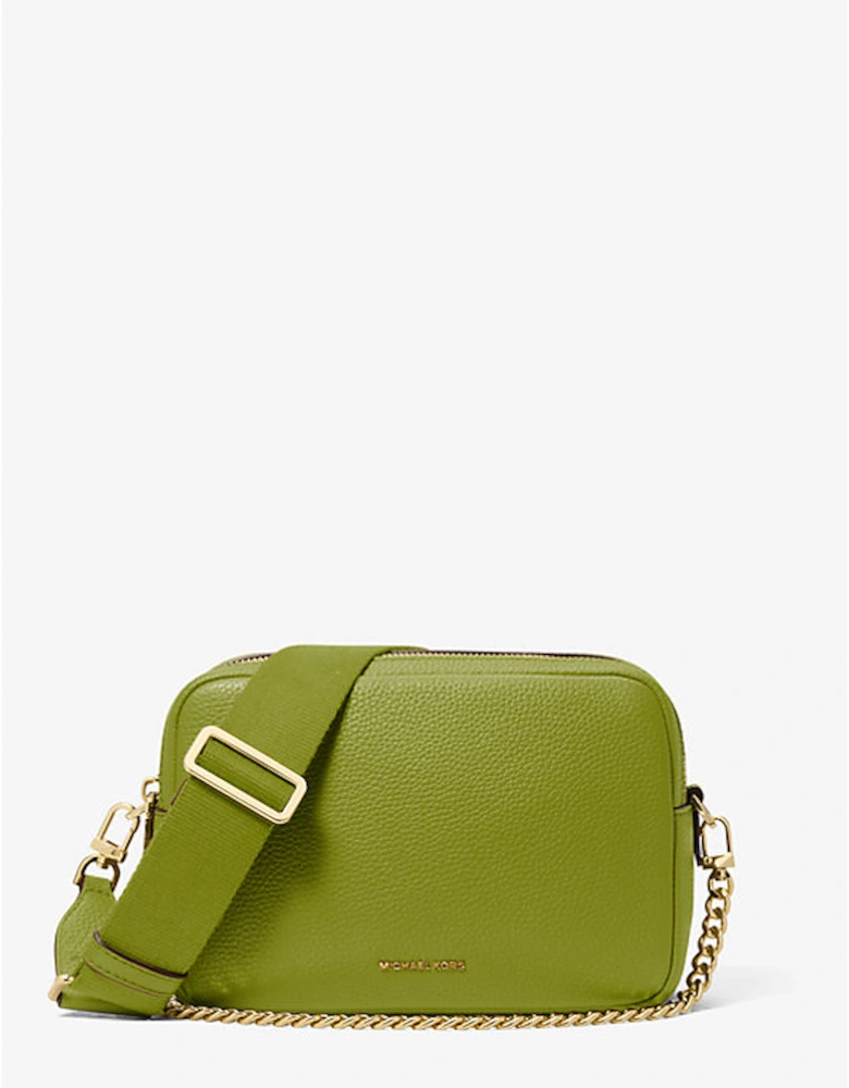 Bryant Medium Pebbled Leather Camera Crossbody Bag