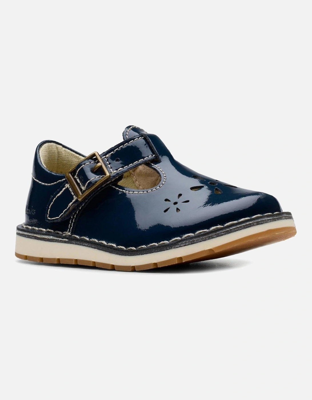 Clarks Girls Navy 'S Joyful Skip T Infant Shoes - : (Wide) 6/G Kids