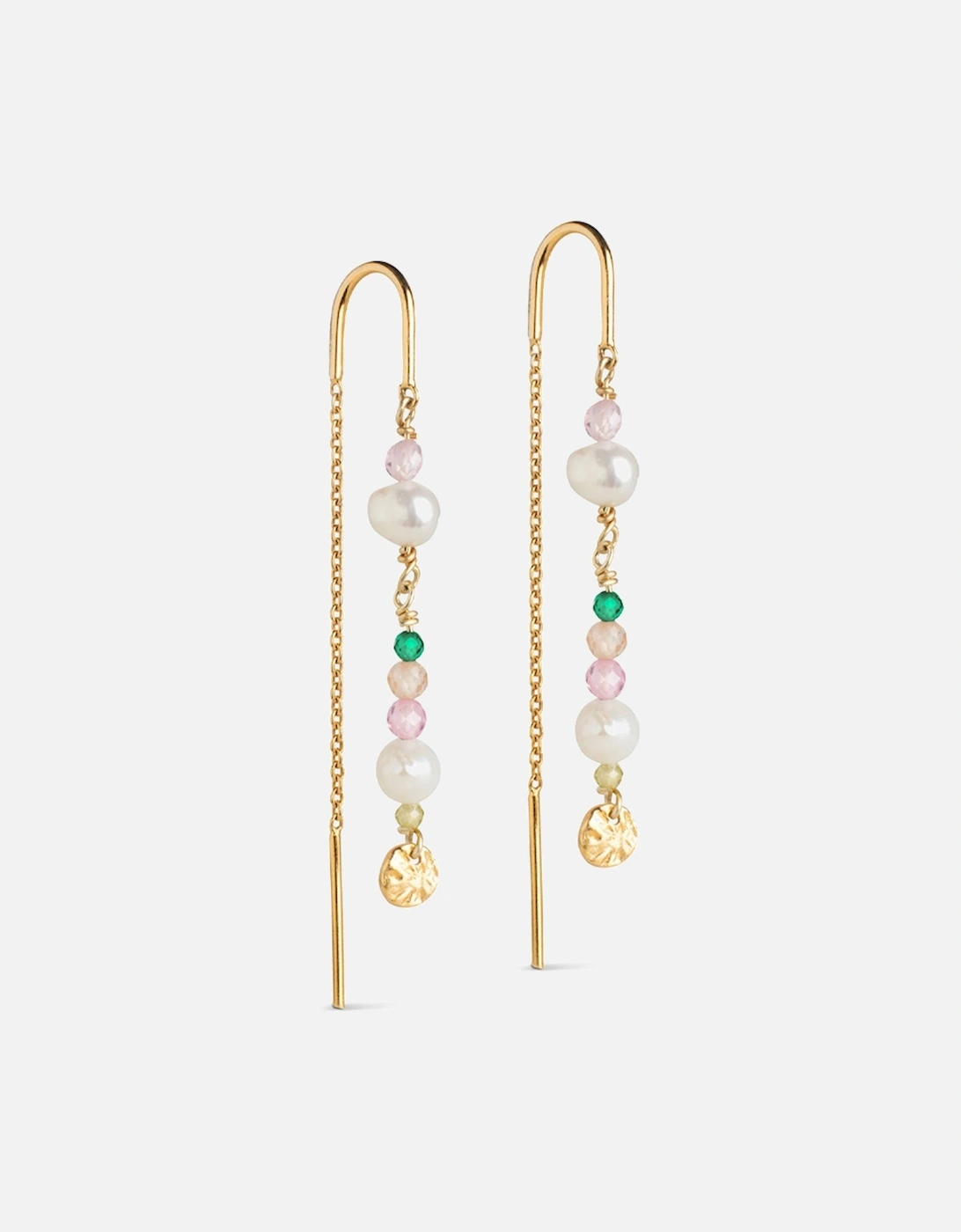 Sofia Earring Light Pink/Khaki Green/Peach/Pearl, 3 of 2