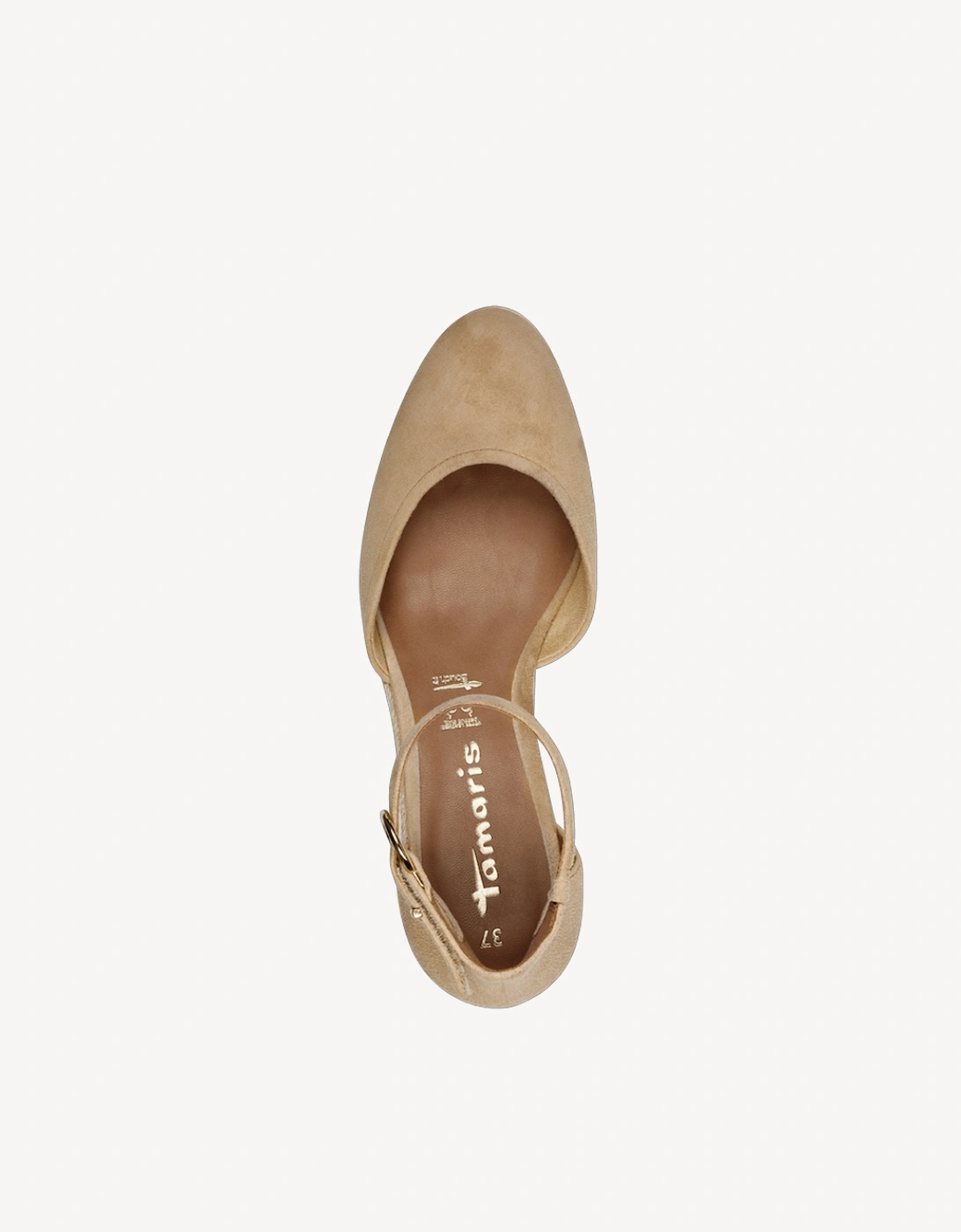 Women's 1-22309-42-435 Court Shoe Leather Tan