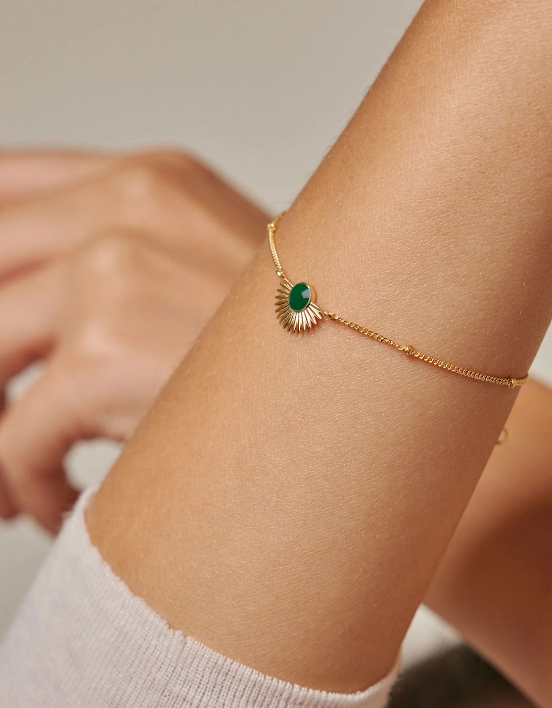 Soleil Bracelet Petrol Green