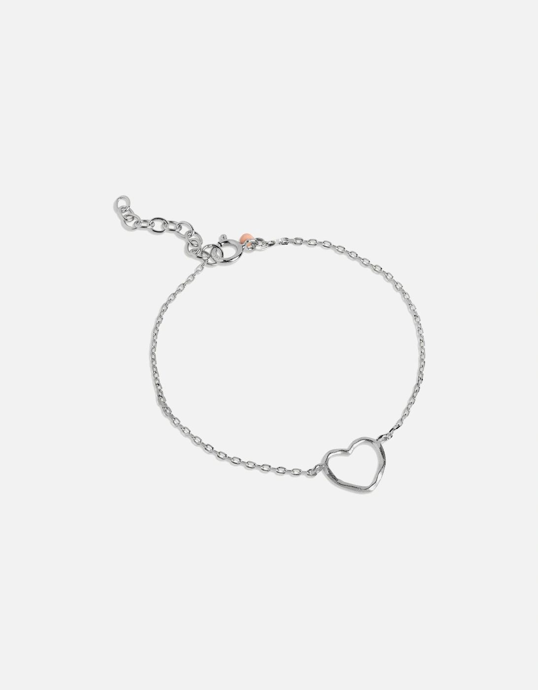 Organic Heart Bracelet Sterling Silver, 3 of 2