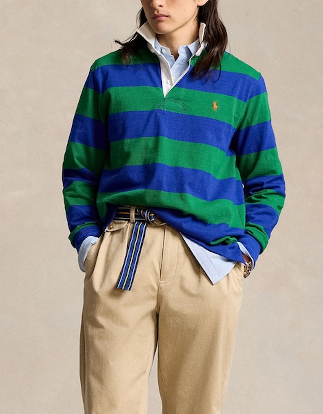 Yarn Dyed Cotton-Jersey Rugby Top, 2 of 1