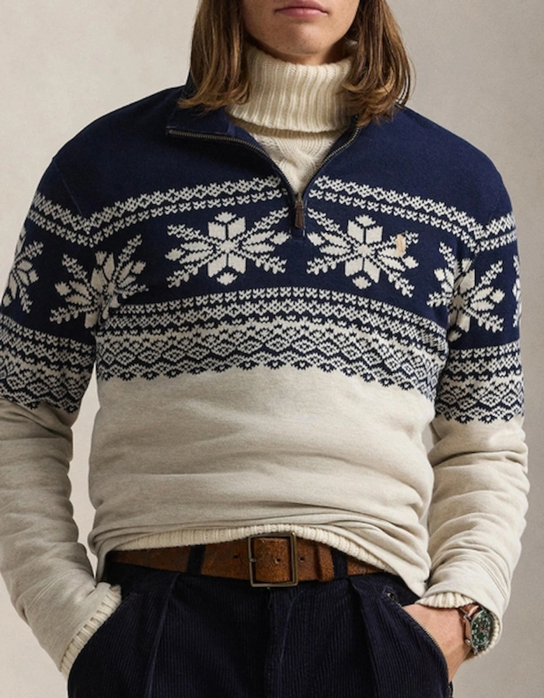 Fairisle Cotton-Jacquard Jumper