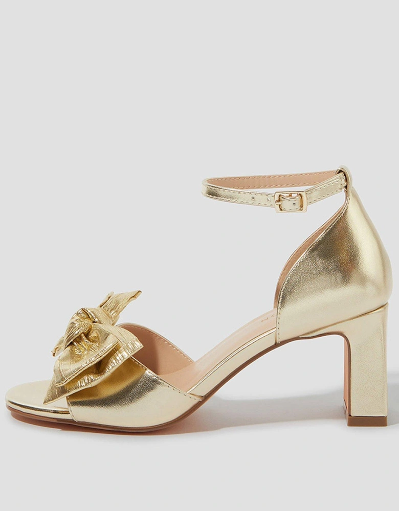 Taya Bow Sandal - Gold