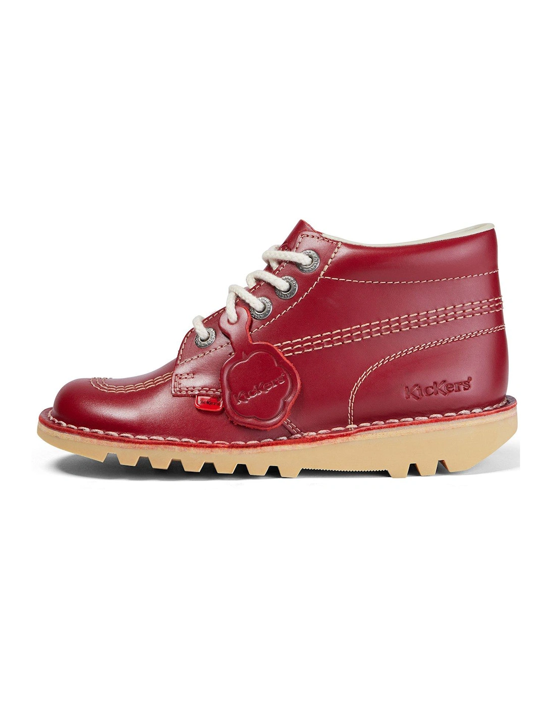 Kick Hi Leather Ankle Boot - Red, 2 of 1