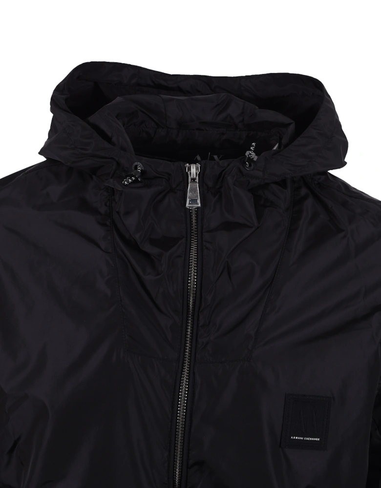 Full Zip Blouson Jacket Black