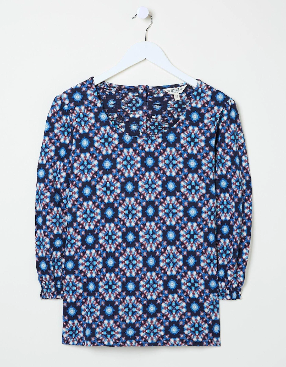 Polly Batik Top - Blue