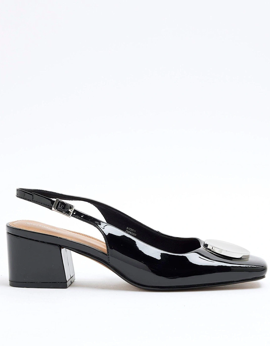 Block Heel Court Shoe - Black, 2 of 1