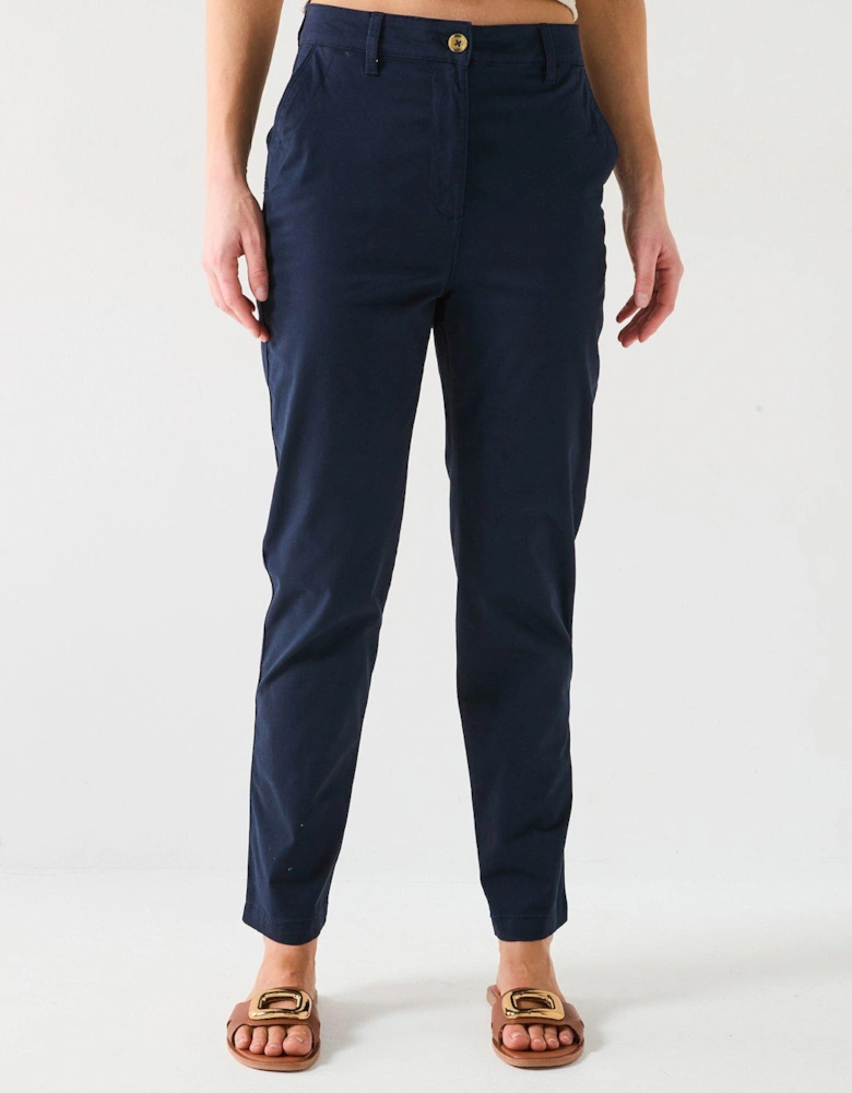 Girlfriend Chino Trousers - Navy