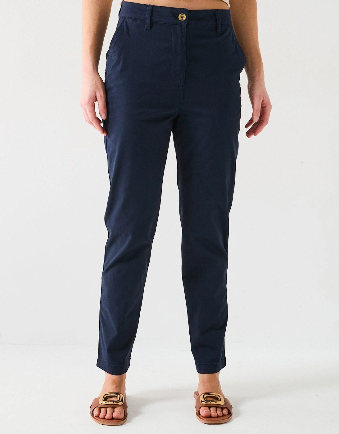 Girlfriend Chino Trousers - Navy, 2 of 1