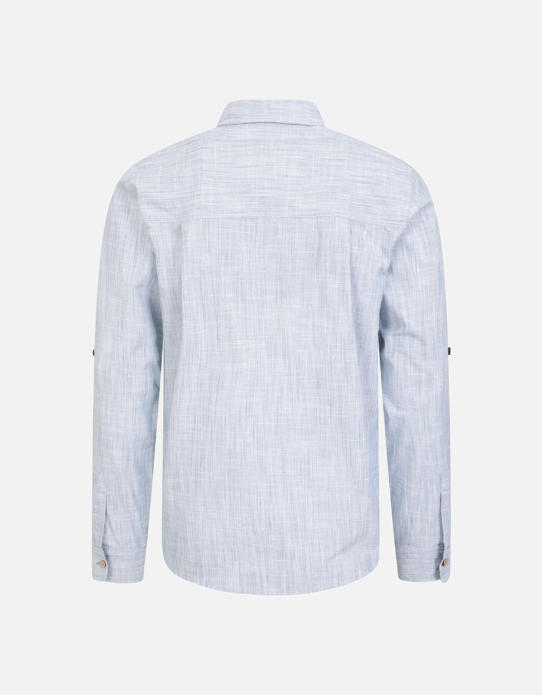 Mens Coconut Textured Long-Sleeved Shirt