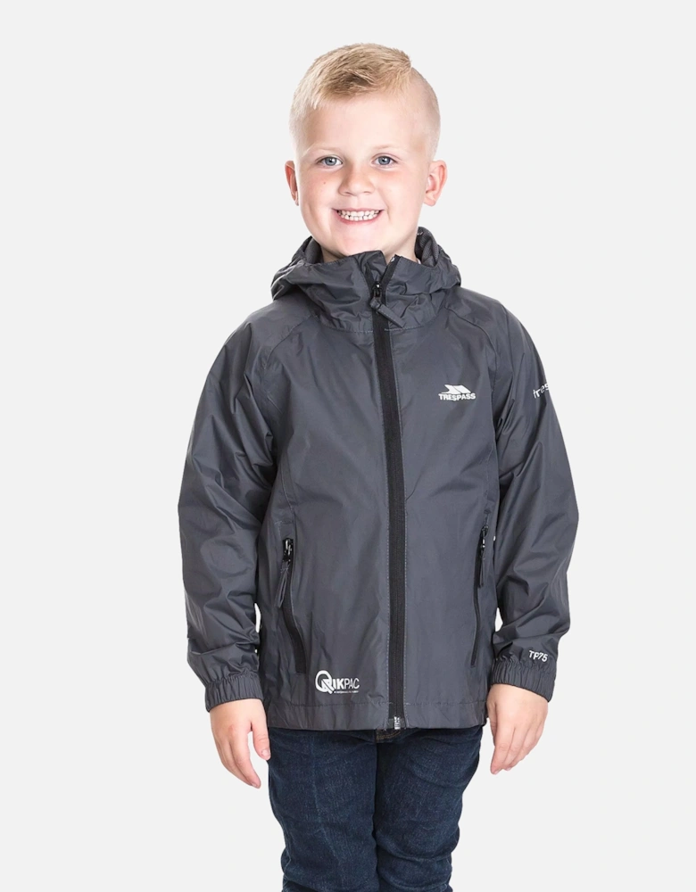 Childrens/Kids Qikpac Waterproof Packaway Jacket