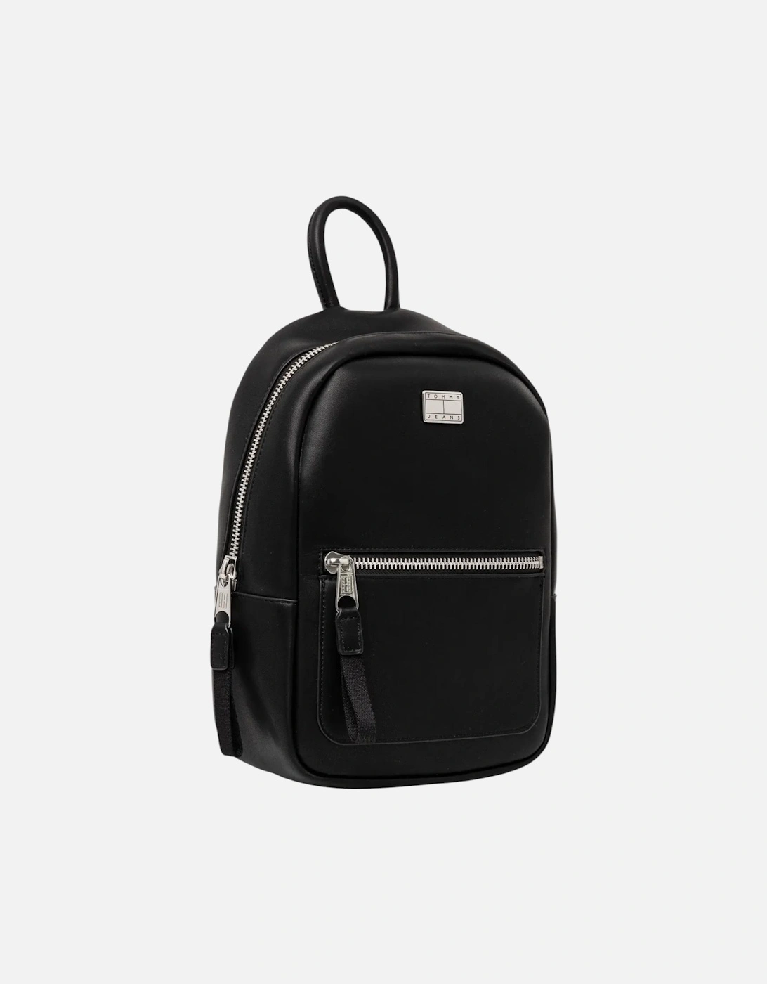 Plain Rucksack with Zip Pockets Women - Black Bags