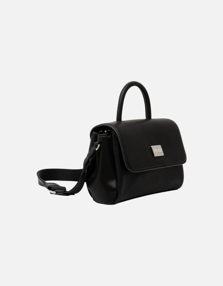 Handbag with Shoulder Strap and Clip Fastening Women - Black Bags